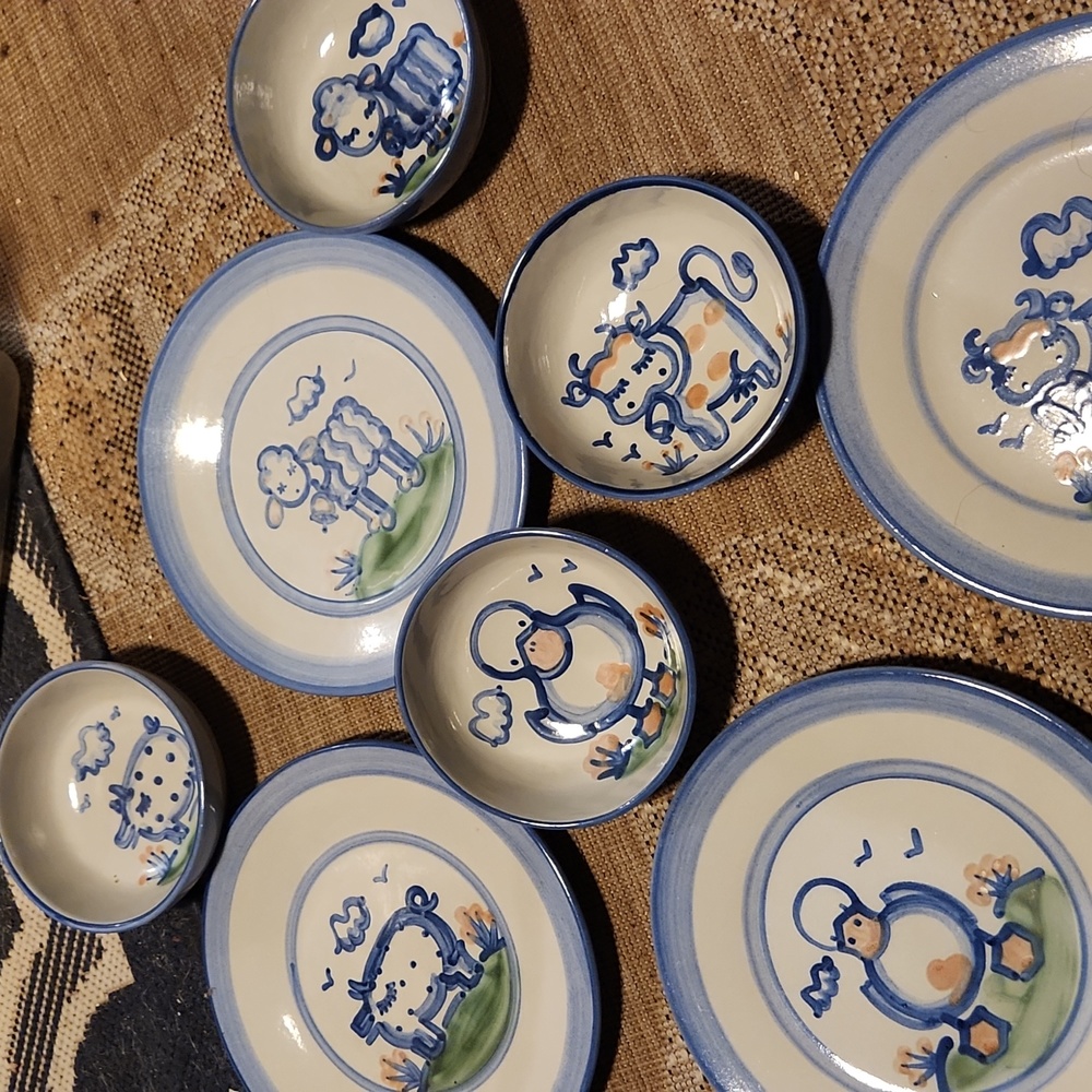 Signed M.A. Hadley Dishes